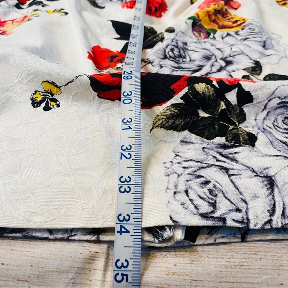 Adrianna Papell Faux Wrap Rose Floral Sheath dress - Picture 14 of 16